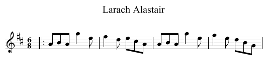 Larach Alastair - staff notation