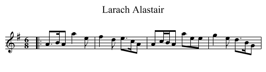 Larach Alastair - staff notation