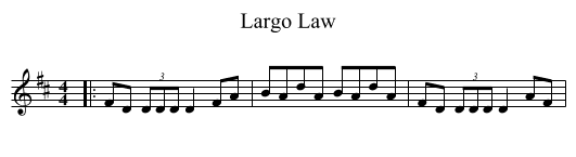 Largo Law - staff notation