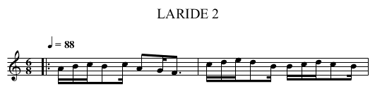 LARIDE 2 - staff notation