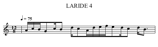LARIDE 4 - staff notation