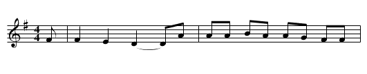 Laridé 8 temps - staff notation