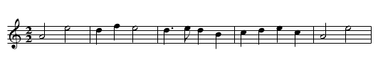 Laride (temp) - staff notation