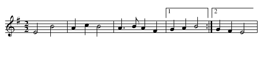 Laridé - staff notation