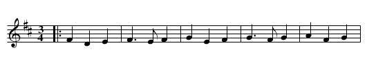 Laridetou - staff notation