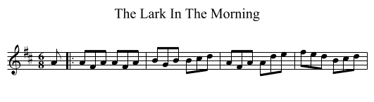 Lark In The Morning, The  - staff notation