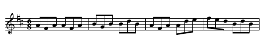 Lark in the morning - staff notation