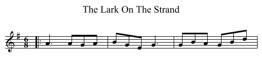 Lark On The Strand, The  - staff notation