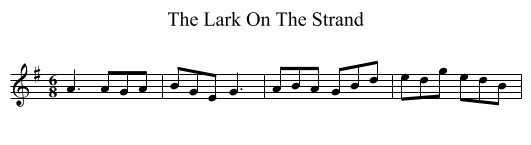 Lark On The Strand, The  - staff notation