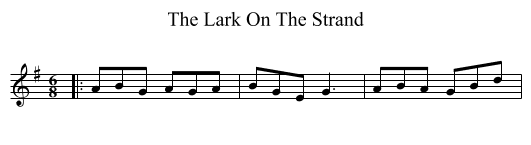Lark On The Strand, The  - staff notation