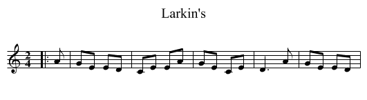Larkin's - staff notation