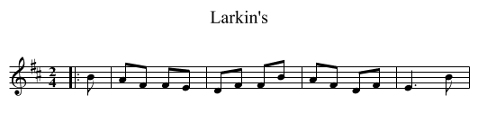 Larkin's - staff notation