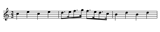 L'arlequine - staff notation