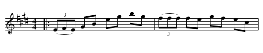 Larry Down's Reel - staff notation