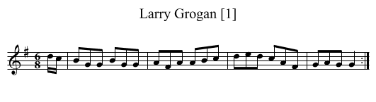 Larry Grogan [1] - staff notation