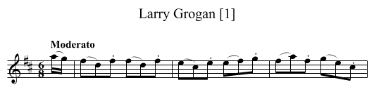 Larry Grogan [1] - staff notation