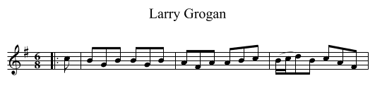 Larry Grogan - staff notation