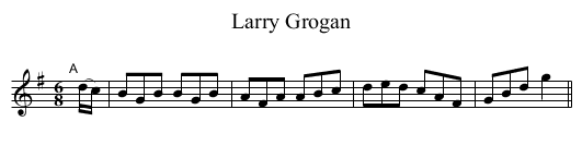 Larry Grogan - staff notation