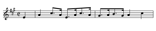 Larry Lynch's Hornpipe - staff notation