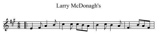 Larry McDonagh's - staff notation