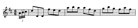 Larry O'Gaff    (2nd Setting)       (jig)      0870 - staff notation