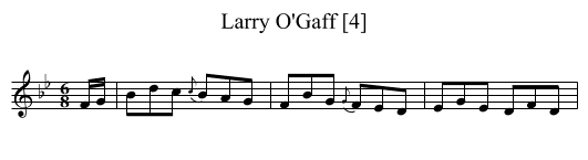 Larry O'Gaff [4] - staff notation