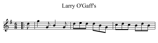 Larry O'Gaff's - staff notation