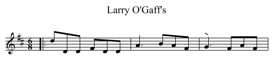Larry O'Gaff's - staff notation