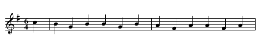 Lary Grogan. WCD3/6.164 - staff notation