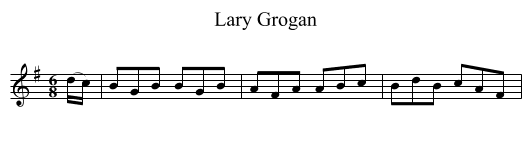 Lary Grogan - staff notation