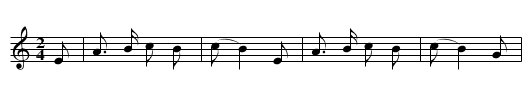 L'Ase - staff notation