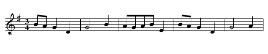 Lass in the North country, A - staff notation