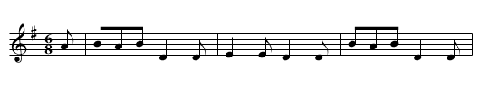 Lass O' Dallogill - staff notation