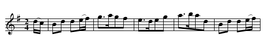Lass o' Gowrie WES.076 - staff notation