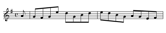 Lass of Ballintra [1] - staff notation