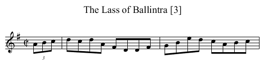 Lass of Ballintra [3], The - staff notation