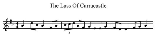 Lass Of Carracastle, The  - staff notation