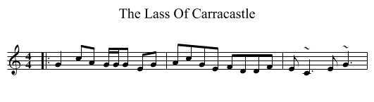 Lass Of Carracastle, The  - staff notation