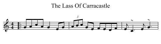 Lass Of Carracastle, The  - staff notation