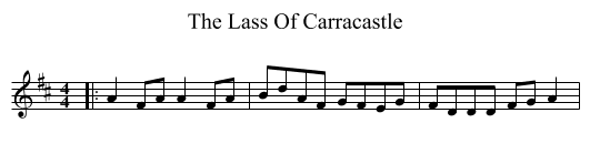 Lass Of Carracastle, The  - staff notation