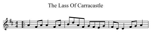 Lass Of Carracastle, The  - staff notation