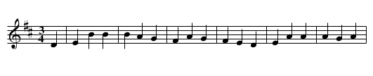 Lass of London City - staff notation