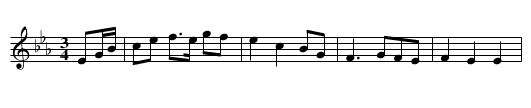 Lass of Sliabh Bán - staff notation