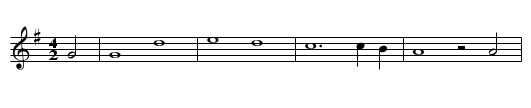 Lass rauschen! - staff notation