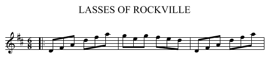 LASSES OF ROCKVILLE - staff notation