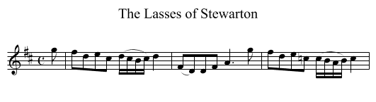 Lasses of Stewarton, The - staff notation