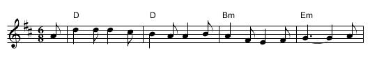 Lassie, come dance with me - staff notation