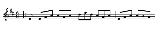Lassie of Gowie - staff notation