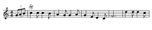 Lassie Won't You Dance Wi' Me #3 - staff notation