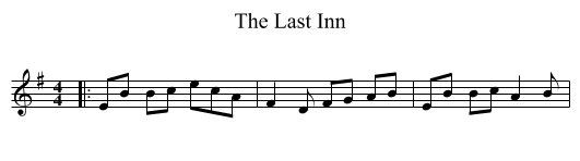 Last Inn, The  - staff notation